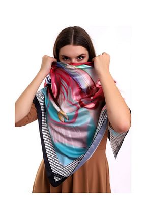 شال آبی زنانه پلی ساتن SEDDEN - کد 50921619