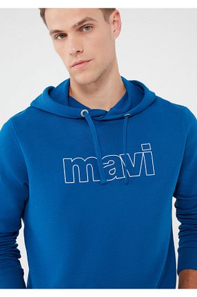سوئیشرت آبی مردانه چاپی Mavi - کد 158271291