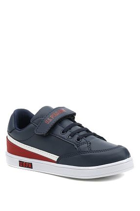 کفش اسنیکر سرمه ای بچه گانه بند دار U.S. Polo Assn. - کد 158425899