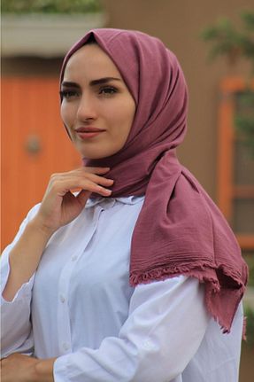 شال صورتی زنانه پنبه ای Balse - کد 158513658