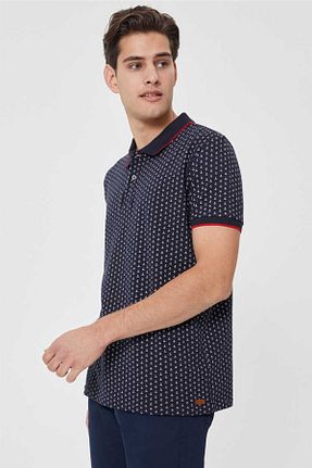 پولوشرت سرمه ای مردانه پنبه پلی استر Lee Cooper - کد 107167389