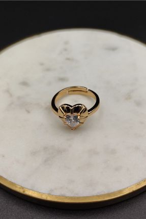 انگشتر جواهر طلائی زنانه پوشش لاکی کد 159162424