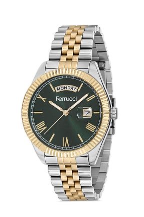 ساعت مچی طلائی مردانه 43 میلی متر Ferrucci - کد 158541742