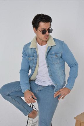 کاپشن آبی زنانه رگولار Kaplan Denim - کد 158577668