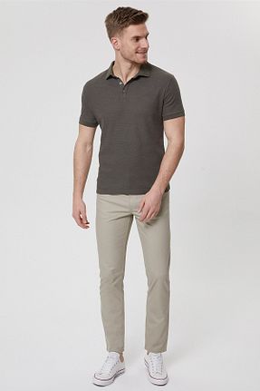 پولوشرت خاکی مردانه پارچه Lee Cooper - کد 91291153