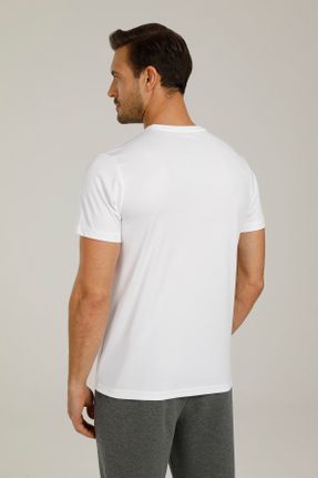 تی شرت سفید مردانه بیسیک کد 160346004