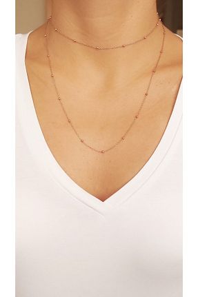 گردنبند نقره صورتی زنانه 925 عیار Lucille Silver - کد 160384697