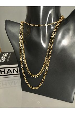 گردنبند جواهر طلائی زنانه سنگ Accessories - کد 160389132
