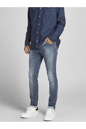 شلوار جین آبی مردانه پاچه تنگ Jack & Jones - کد 161075415