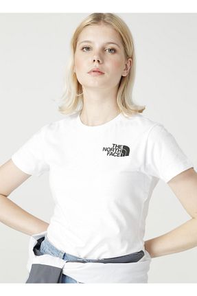 تیشرت سفید زنانه رگولار The North Face - کد 162003307