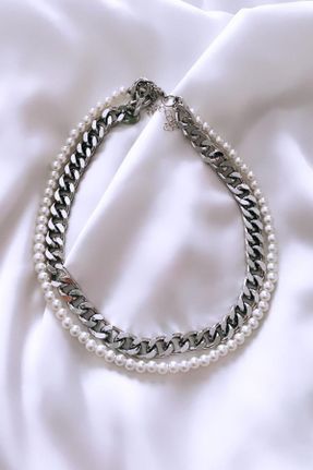 گردنبند جواهر زنانه مروارید کد 97660977