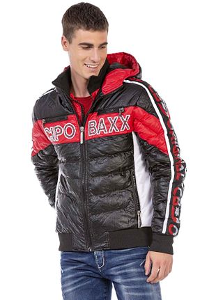 کاپشن مشکی مردانه رگولار Cipo&Baxx - کد 161559154