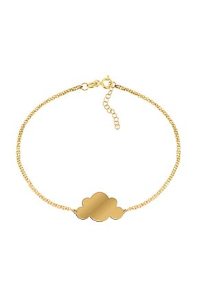 دستبند نقره طلائی زنانه 925 عیار Indigo Takı - کد 38228738