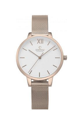 ساعت مچی صورتی زنانه استل (فولاد) Obaku - کد 4944641