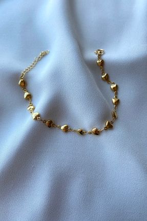دستبند جواهر طلائی زنانه روکش طلا کد 39115318