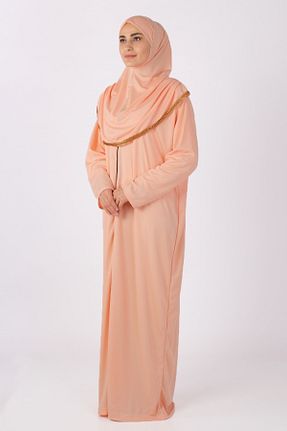 لباس حجاب صورتی زنانه اورسایز Feiza Collection - کد 39290934