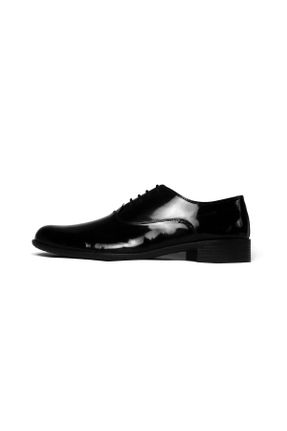 کفش کلاسیک مشکی مردانه چرم لاکی پاشنه کوتاه ( 4 - 1 cm ) پاشنه ساده کد 39368044
