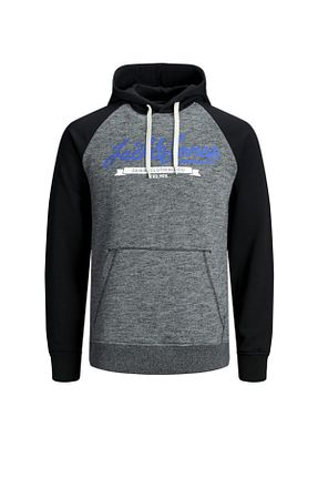 سوئیشرت مشکی مردانه چاپی Jack & Jones - کد 39526174
