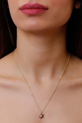 گردنبند جواهر طلائی زنانه زیرکن LABALABA - کد 39558919