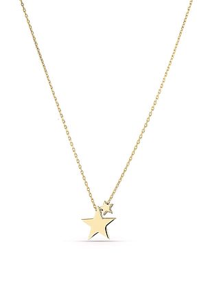 گردنبند نقره طلائی زنانه 925 عیار MySilvers - کد 39730645