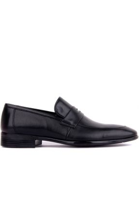 کفش کلاسیک مشکی مردانه چرم طبیعی پاشنه کوتاه ( 4 - 1 cm ) کد 461814840