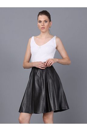 دامن قهوه ای زنانه پارچه Basics&More - کد 56366572