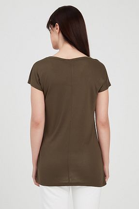 تیشرت اسپرت خاکی زنانه رگولار hummel - کد 31282412