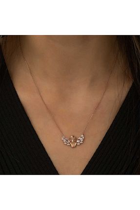 گردنبند نقره زرد زنانه 925 عیار Genel Markalar - کد 364258553