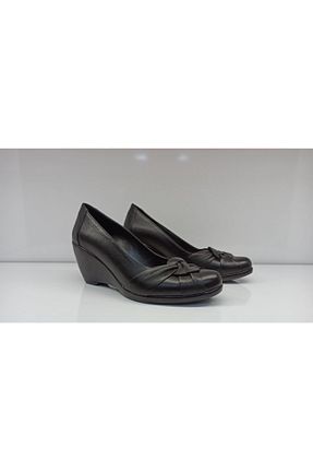 کفش پاشنه بلند پر مشکی زنانه پاشنه متوسط (5-9 سانتی متر) Berk - کد 95957978