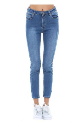 شلوار جین آبی زنانه پاچه تنگ جین کد 37540144