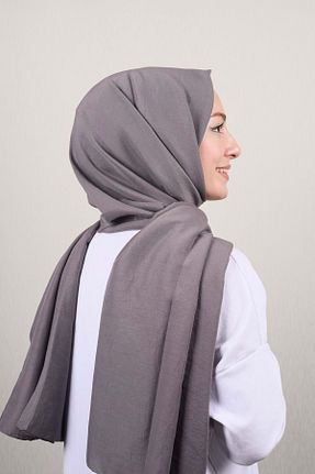 روسری طوسی پنبه ای Hint İpek - کد 160348907