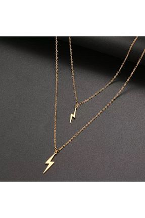 گردنبند نقره طلائی زنانه 925 عیار Nida Jewelry - کد 163617408