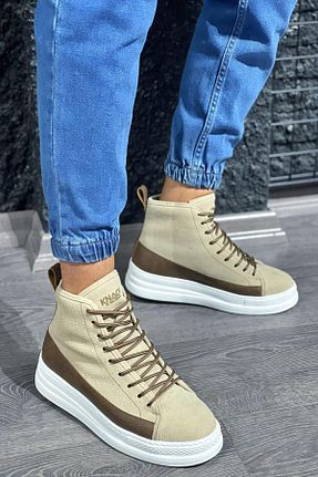 بوت / نیم بوت قهوه ای مردانه پاشنه تخت Mida Shoes - کد 162460286