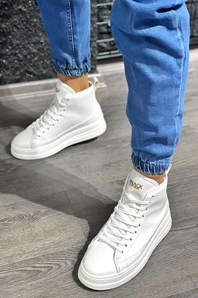 بوت / نیم بوت سفید مردانه چرم مصنوعی Mida Shoes - کد 162462984