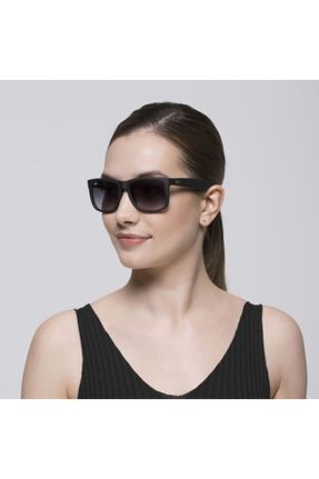 عینک آفتابی مشکی زنانه 54 UV400 استخوان سایه روشن هندسی کد 164173476