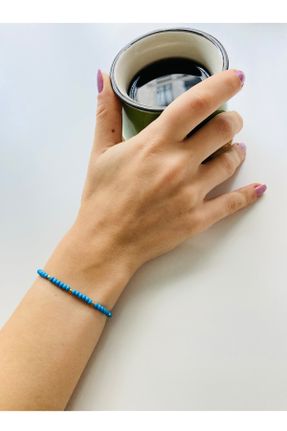 دستبند جواهر آبی زنانه کد 160958518