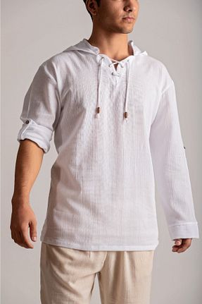 پیراهن سفید مردانه رگولار Botex - کد 164405565