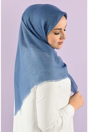 روسری آبی پنبه ای Genel Markalar - کد 259961595