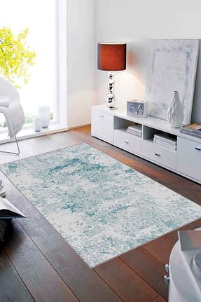 فرش فیروزه ای زیره ضد لغزش RugViva - کد 7033895