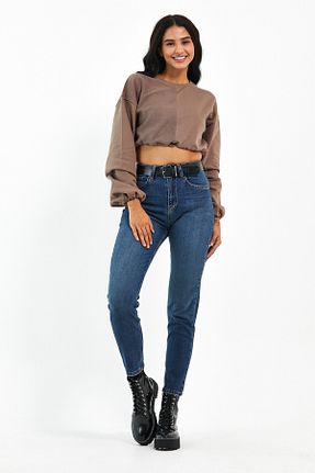 شلوار جین آبی زنانه رگولار cracpot - کد 166215294