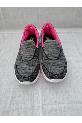 کفش پیاده روی طوسی زنانه پارچه ای Skechers - کد 166325371