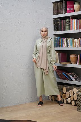 شال قهوه ای زنانه پنبه پلی استر Carine Scarf - کد 120762723