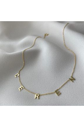 گردنبند نقره طلائی زنانه 925 عیار Nida Jewelry - کد 165658419