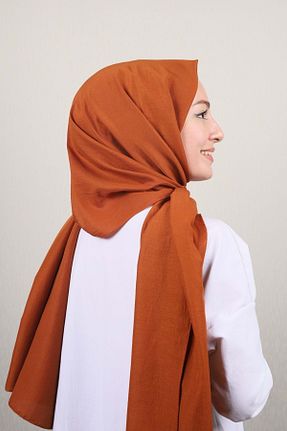 روسری قهوه ای پنبه ای Hint İpek - کد 160292850