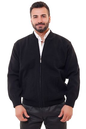 رویه سایز بزرگ مشکی مردانه اکریلیک KARBEY TRİKO - کد 55801475
