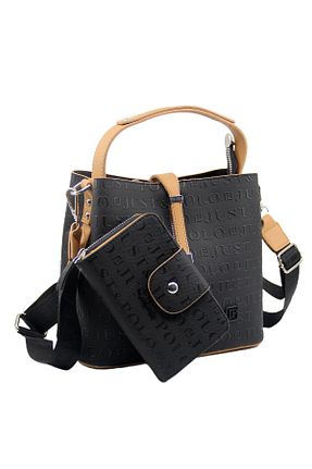 کیف دوشی مشکی زنانه چرم مصنوعی Just Polo - کد 167413386