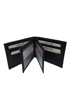 کیف پول مشکی مردانه Karalı Deri - کد 87373389