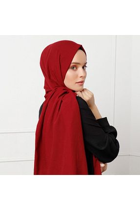 شال قرمز زنانه پنبه ای Alina - کد 167786495
