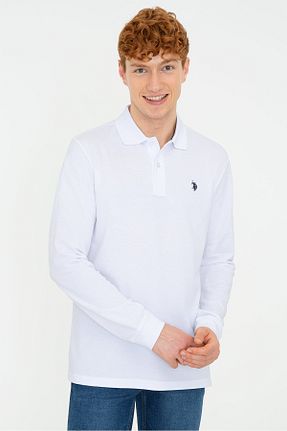 سوئیشرت سفید مردانه ساده U.S. Polo Assn. - کد 165973630