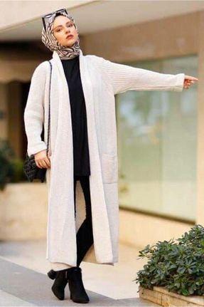 رویه حجاب بژ زنانه رگولار Pamuk Butik - کد 167589319